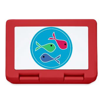 SARDINE. FISH. APRIL FOOL. EASTER. SEA - Lunchbox - red - Front