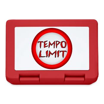 TEMPO LIMIT - KLIMAWANDEL VERKEHR - ENERGIEKRISE - Brotdose - Rot - Vorne