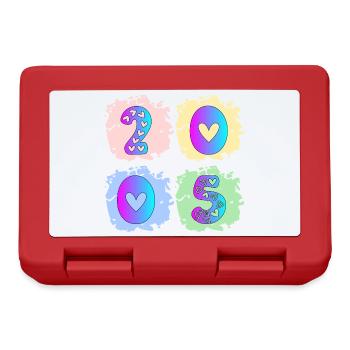 Year of birth 2005 - 21st birthday - Lunchbox - red - Front