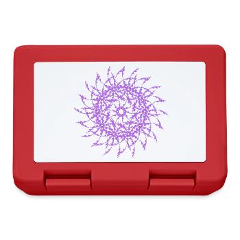 Random patterns rotated modif - Lunchbox - red - Front