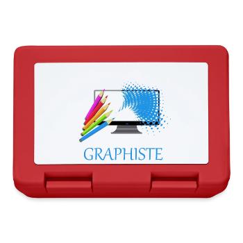 Graphic artist - Lunchbox - red - Front