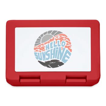 Hello Sunshine! Summer, sun, holidays - Lunchbox - red - Front