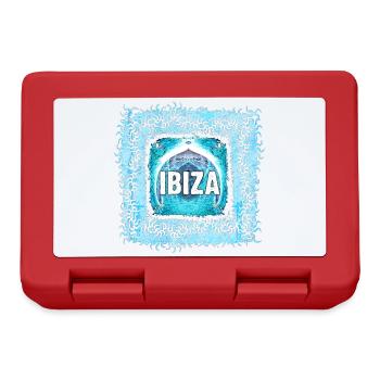 Ibiza Elektronik Kunst Design - Brotdose - Rot - Vorne