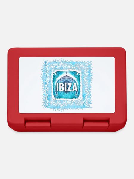 Ibiza Elektronik Kunst Design - Brotdose - Rot