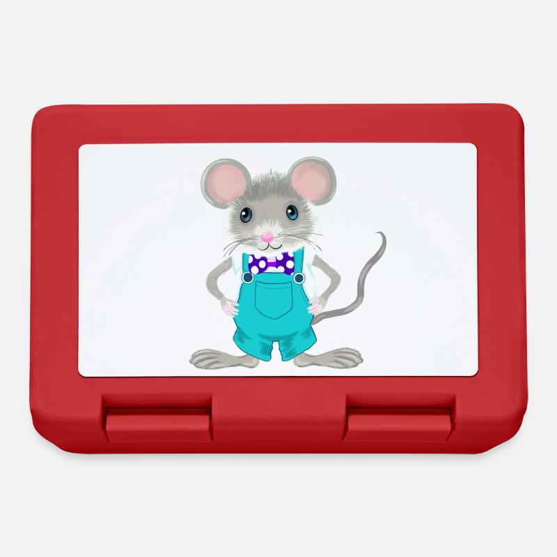 mignonne et élégante petite souris - Boîte à goûter - rouge