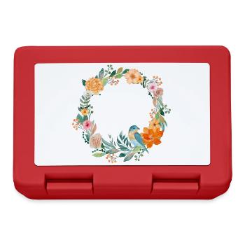 Oiseau bleu - Boîte à goûter - rouge - Devant