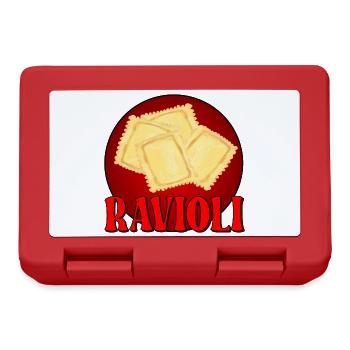 PÂTES RAVIOLIS - ITALIE - Boîte à goûter - rouge - Devant