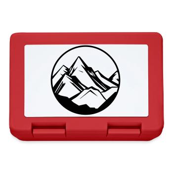 Berge Symbol Mountains - Lunchbox - red - Front