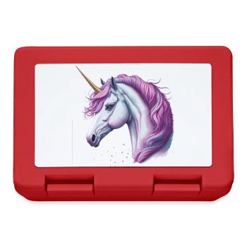 Licorne - Boîte à goûter - rouge - Devant