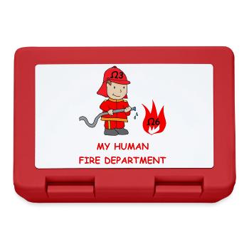 My Human Fire Department - Omega3 - Lunchbox - red - Front