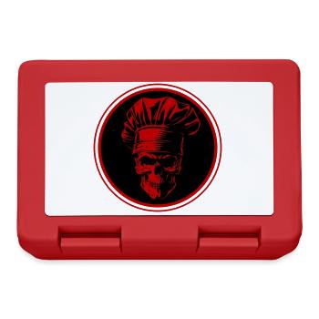Chef Skull Chef - Lunchbox - red - Front