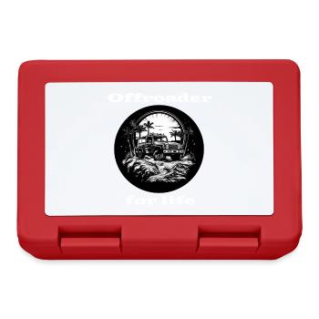 Offroader pour la vie blanc - Boîte à goûter - rouge - Devant