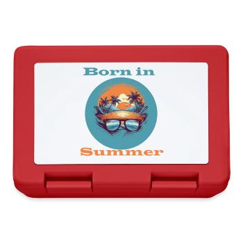 Born in Summer - Lunchbox - red - Front
