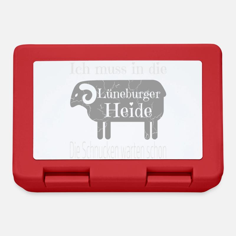 Lüneburger Heide Silhouette T-Shirt - Brotdose - Rot
