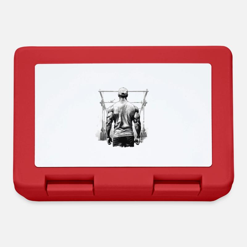 Calisthenics white - Lunchbox - red