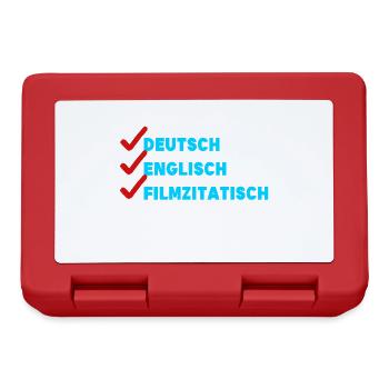 Film Schauen Movies Streaming Theater Statement - Brotdose - Rot - Vorne