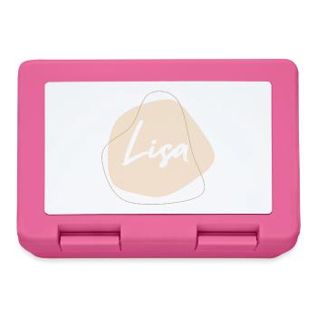 LISA Namensprint - Brotdose - Pink - Vorne