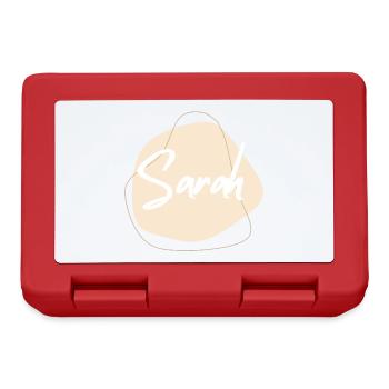 SARAH Namensprint - Brotdose - Rot - Vorne