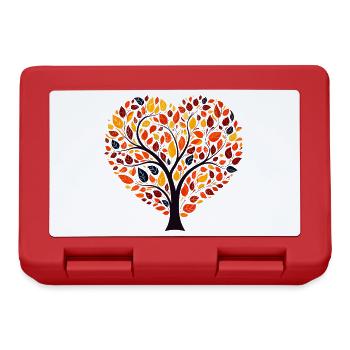 Arbre de cœur - Boîte à goûter - rouge - Devant
