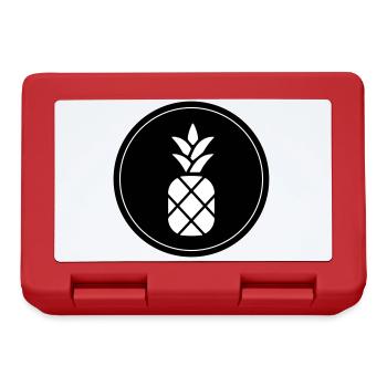 ananas frucht - Brotdose - Rot - Vorne