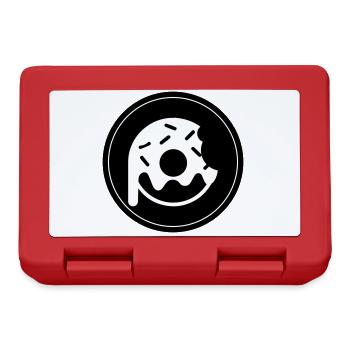 Donut Symbol - Lunchbox - red - Front