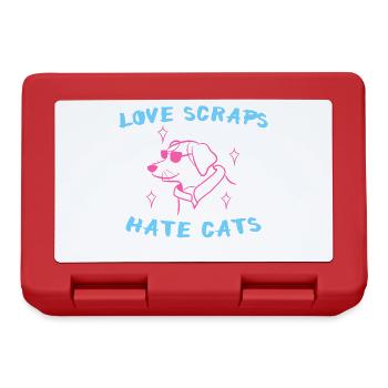 Déclaration du chat animal préféré des animaux de compagnie - Boîte à goûter - rouge - Devant