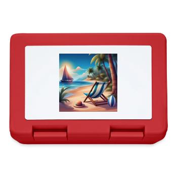 Seaside holidays, summer holidays - Lunchbox - red - Front