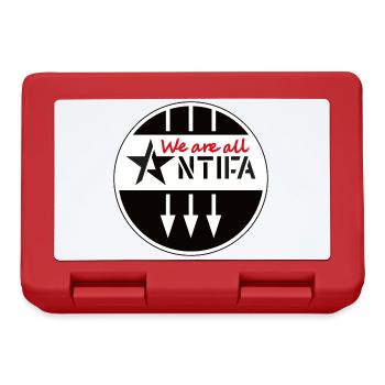 We are all ANTIFA - Lunchbox - red - Front