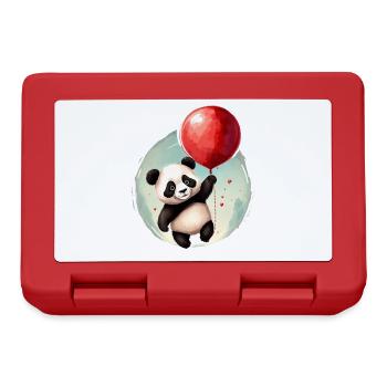 Panda Ours avec Ballon - Boîte à goûter - rouge - Devant