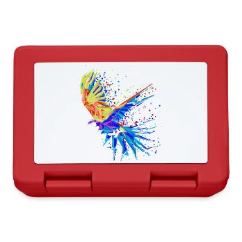 Animal, Bird, Zoo, Parrot, Animal Lover, Pet - Lunchbox - red - Front