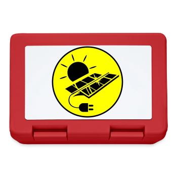 Photovoltaic System Symbol Solar Energy - Lunchbox - red - Front