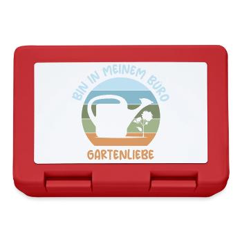 Jardin J’aime Mon Bureau Dictons Drôles Jardinier - Boîte à goûter - rouge - Devant