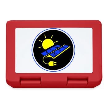 Photovoltaic system symbol solar energy - Lunchbox - red - Front
