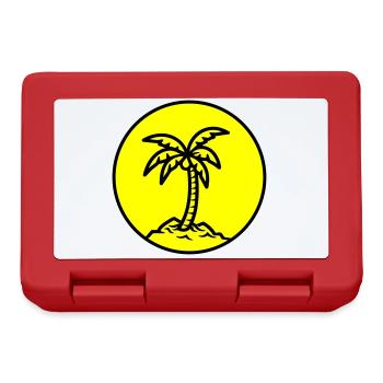 Symbole de Palm Island Été - Boîte à goûter - rouge - Devant