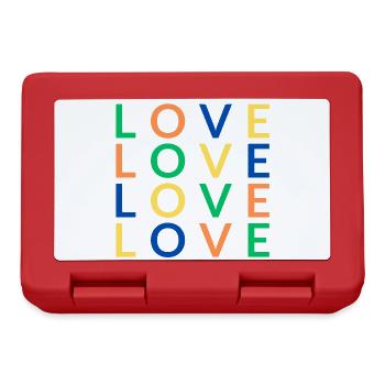 4 Love color - Brotdose - Rot - Vorne