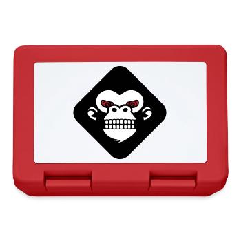 Gorilla teeth logo - Lunchbox - red - Front