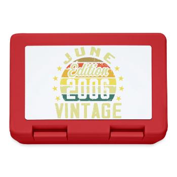 June 2006 June Retro Birthday Gift June 2006 - Lunchbox - red - Front