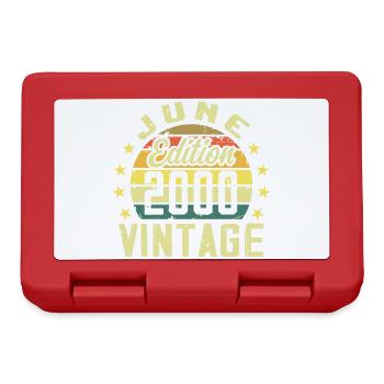 June 2000 June Retro Birthday Gift June 2000 - Lunchbox - red - Front