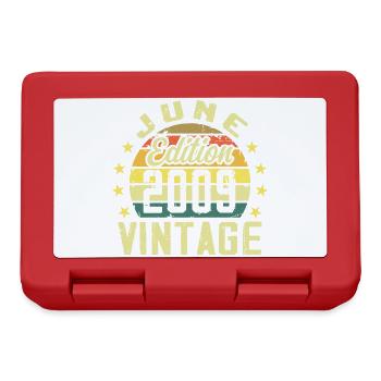 June 2009 June Retro Birthday Gift June 2009 - Lunchbox - red - Front