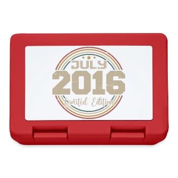 2016 Birthday July 2016 Gift July 2016 - Lunchbox - red - Front