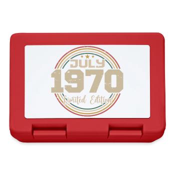 1970 Anniversaire Juillet 1970 Cadeau Juillet 1970 - Boîte à goûter - rouge - Devant