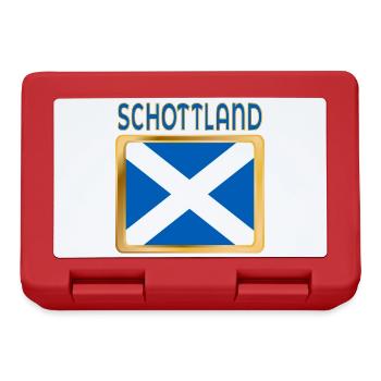 SCHOTTISCHE FAHNE SCHOTTLAND - Brotdose - Rot - Vorne