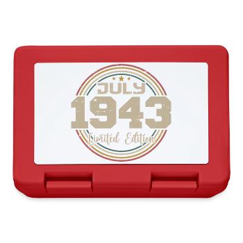 1943 Birthday July 1943 Gift July 1943 - Lunchbox - red - Front