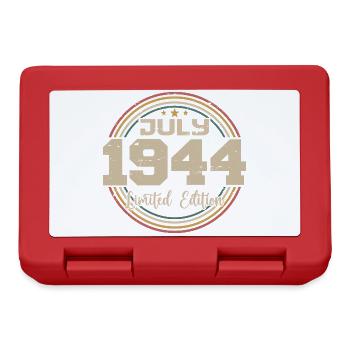 1944 Geburtstag Juli 1944 Geschenk Juli 1944 - Brotdose - Rot - Vorne