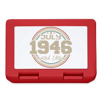1946 Birthday July 1946 Gift July 1946 - Lunchbox - red - Front