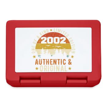 Original 2002 Birthday Gift 2002 Authentic - Lunchbox - red - Front