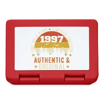 Original 1997 Cadeau D'anniversaire 1997 Authentic - Boîte à goûter - rouge - Devant