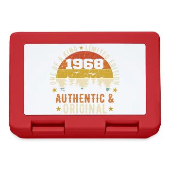 Original 1968 Birthday Gift 1968 Authentic - Lunchbox - red - Front