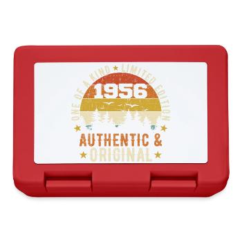 Original 1956 Birthday Gift 1956 Authentic - Lunchbox - red - Front