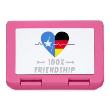 Somalia und Deutschland 100% Freundschaft - Brotdose - Pink - Vorne